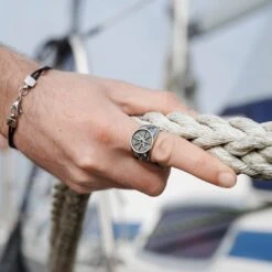 Lucleon Bague Argentée Gravel Leon 11 Lucleon Bague Argentée Gravel Leon -Bagues Magasin 011 copy