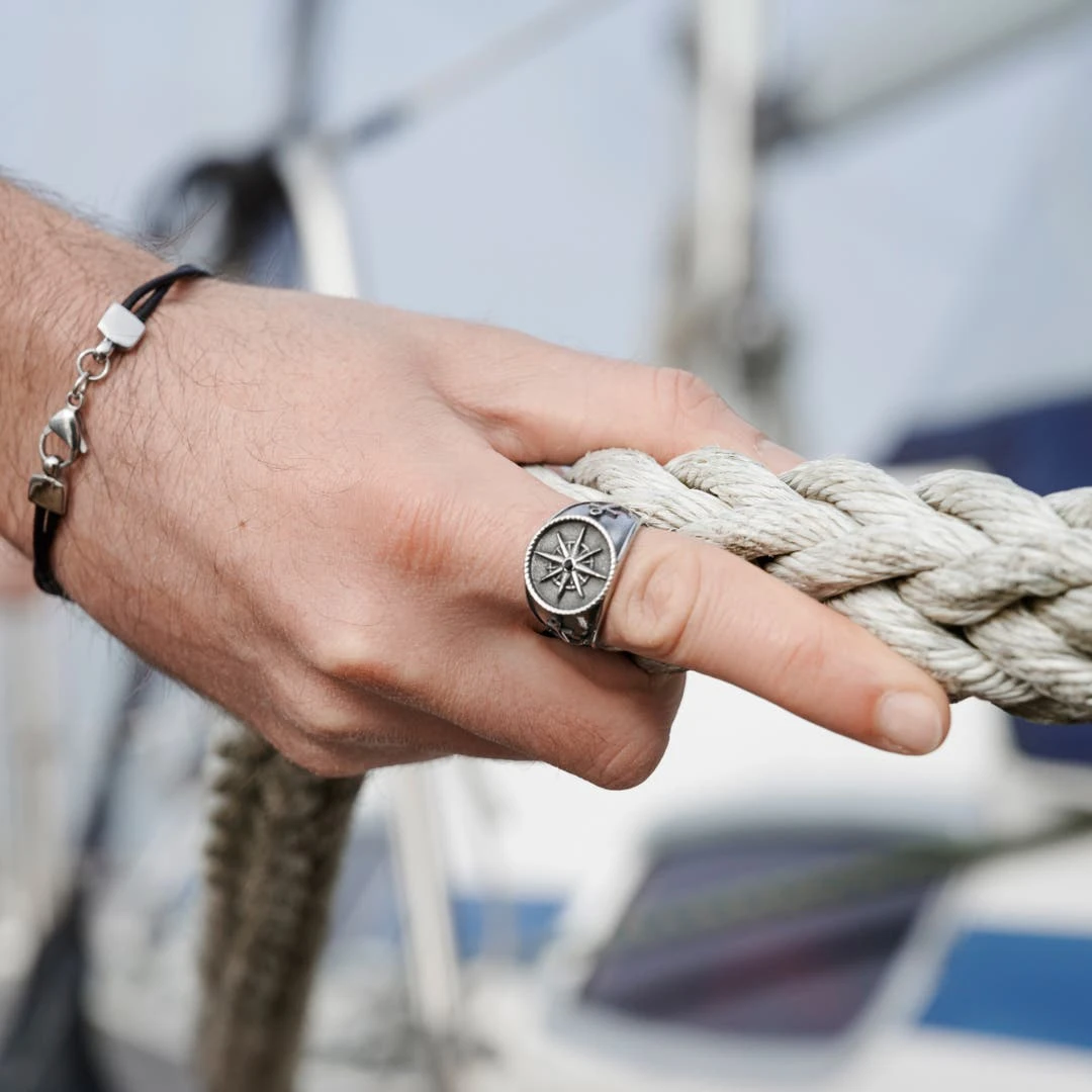 Lucleon Bague Argentée Gravel Leon 6 Lucleon Bague Argentée Gravel Leon – Image 4