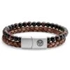 Lucleon Bracelet Icon œil De Tigre Rouge, Onyx Et Cuir Vintage -Bagues Magasin 1 1.2414b9f4d7d8ef2906ac8ed71b3aba55 3