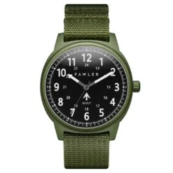 Fawler Scout | Montre Militaire Verte à Bracelet NATO