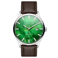 Fawler Timon | Montre Automatique à Cadran En Nacre Verte