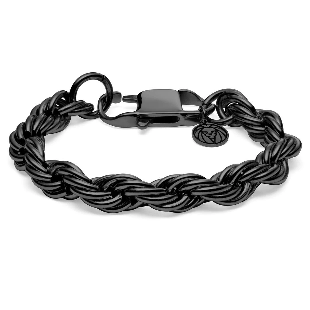 Lucleon Bracelet En Métal Tressé Noire Corwin Amager - 10 Mm 3 Lucleon Bracelet En Métal Tressé Noire Corwin Amager - 10 Mm