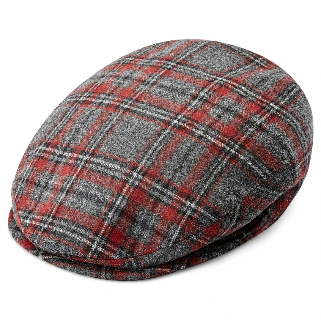 Fawler Casquette Plate Fido Ivy En Tartan Rouge 3 Fawler Casquette Plate Fido Ivy En Tartan Rouge