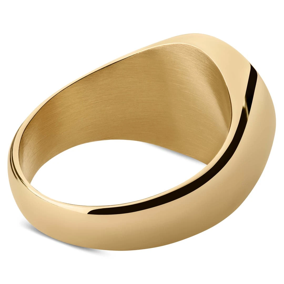 Lucleon Chevalière Ankh En Acier Doré 6 Lucleon Chevalière Ankh En Acier Doré – Image 4