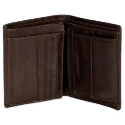 Lucleon Portefeuille En Cuir Marron Montréal Rustic à Protection RFID -Bagues Magasin 1 3 177 1 93