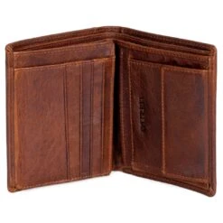 Lucleon Portefeuille En Cuir Havane Montreal Rustic à Protection RFID -Bagues Magasin 1 3 177 1 95
