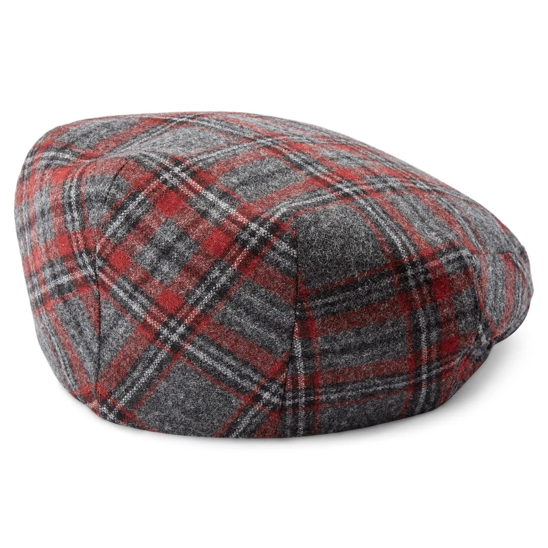 Fawler Casquette Plate Fido Ivy En Tartan Rouge 6 Fawler Casquette Plate Fido Ivy En Tartan Rouge – Image 4