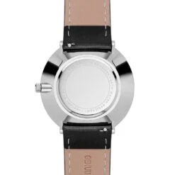 Seizmont Instant | Montre Minimaliste Noire Et Blanche Avec Bracelet En Cuir -Bagues Magasin 1 3leatherstrapp