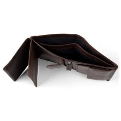 Lucleon Portefeuille Montreal En Cuir Vintage Marron Anti RFID -Bagues Magasin 1 4 8 3