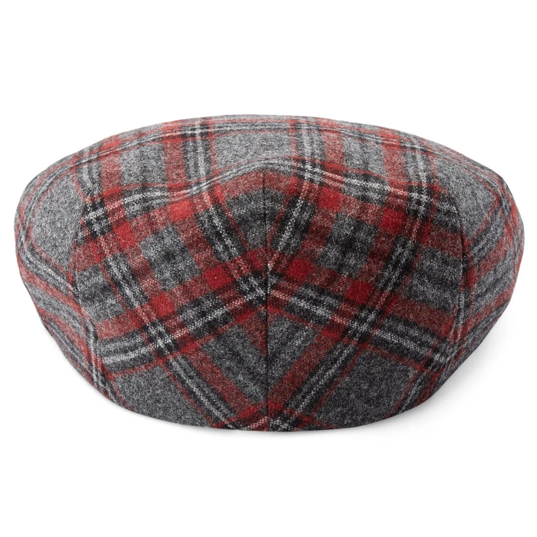 Fawler Casquette Plate Fido Ivy En Tartan Rouge 7 Fawler Casquette Plate Fido Ivy En Tartan Rouge – Image 5