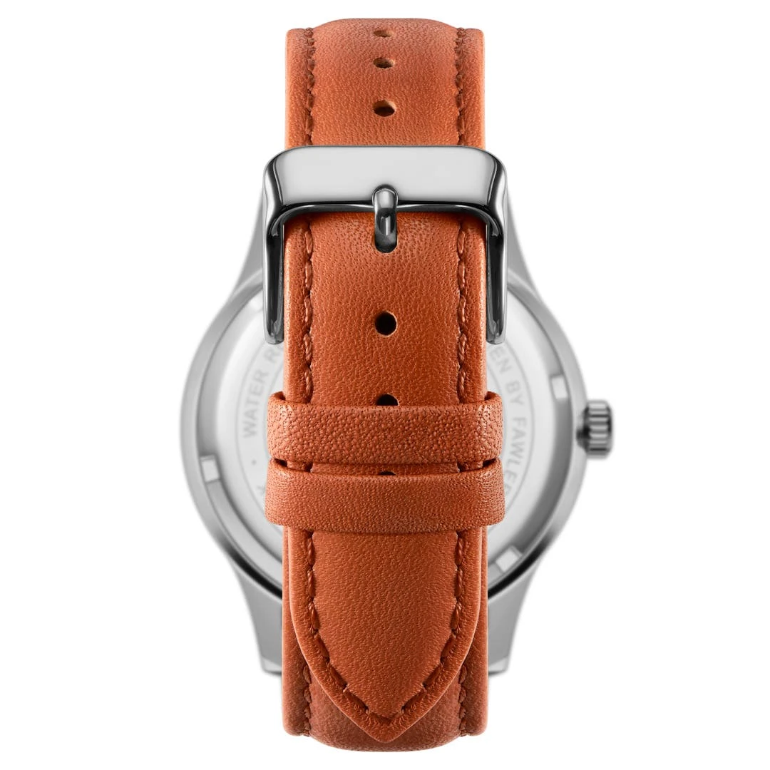 Fawler Adrien | Montre En Acier Inoxydable Et émail Blanc 7 Fawler Adrien | Montre En Acier Inoxydable Et émail Blanc – Image 5