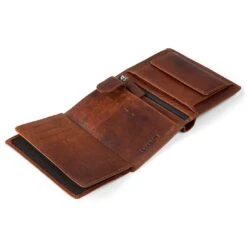 Lucleon Portefeuille Montreal Vintage En Cuir Havane à Protection RFID -Bagues Magasin 1 5 4 1
