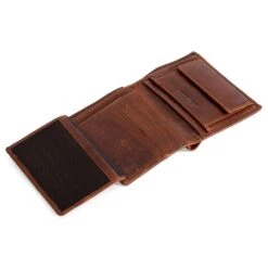 Lucleon Portefeuille En Cuir Havane Montreal Rustic à Protection RFID -Bagues Magasin 1 5 90 1 26