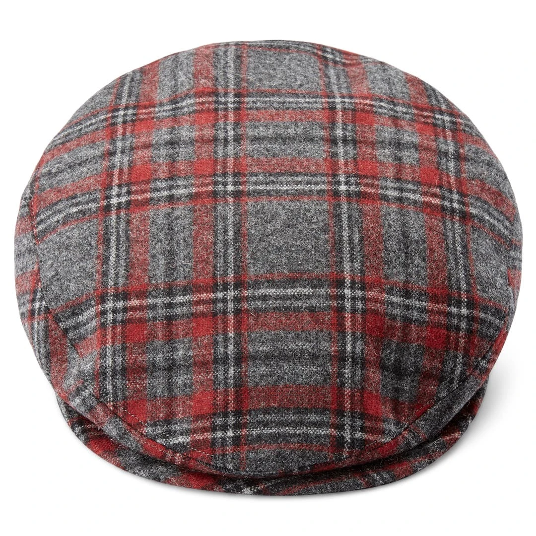 Fawler Casquette Plate Fido Ivy En Tartan Rouge 4 Fawler Casquette Plate Fido Ivy En Tartan Rouge – Image 2
