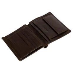 Lucleon Portefeuille En Cuir Marron Montréal Rustic à Protection RFID -Bagues Magasin 1 6 63 1 20