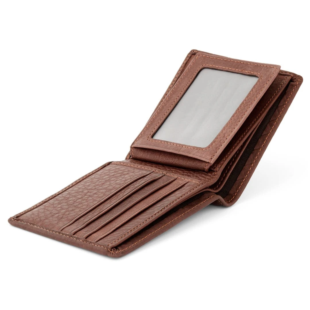 Collin Rowe Portefeuille Brun Tramé 4 Collin Rowe Portefeuille Brun Tramé – Image 2