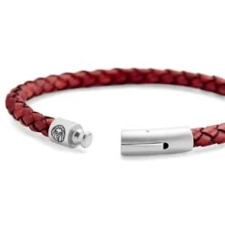 Lucleon Bracelet Bolo En Cuir Rouge -Bagues Magasin 10 340fc092f6604b7a23650235345ec4d46 3