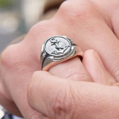 Northern Jewelry Anneau En Argent 925s "L'hommage Marin" -Bagues Magasin 10815 ring