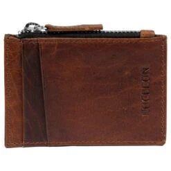 Lucleon Mini Portefeuille Montréal En Cuir Marron Foncé RFID -Bagues Magasin 11 1 4 284