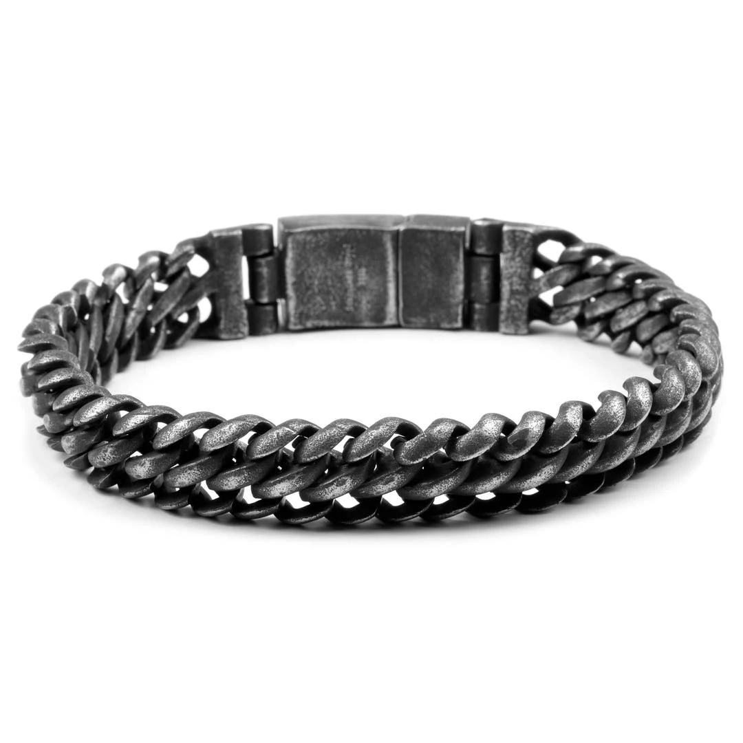 Fort Tempus Bracelet à Mailles En Acier à Finition Brute 4 Fort Tempus Bracelet à Mailles En Acier à Finition Brute – Image 2