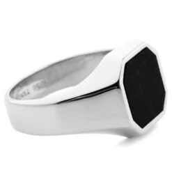 Northern Jewelry Chevalière Argent 925 Et Onyx Noir -Bagues Magasin 11 2 2 177