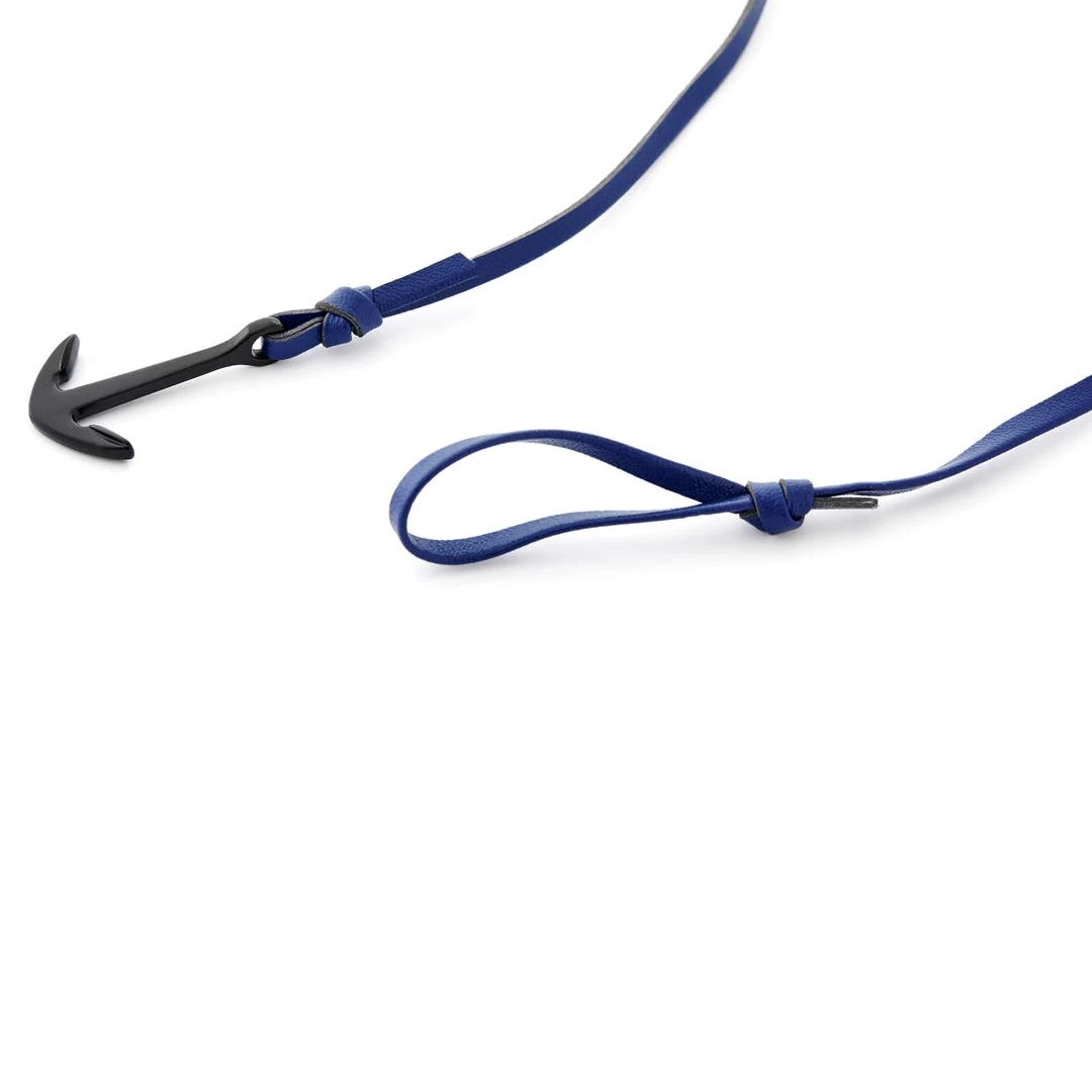 Tailor Toki Bracelet Bleu Marine à Pendentif L'ancre Noire 4 Tailor Toki Bracelet Bleu Marine à Pendentif L'ancre Noire – Image 2