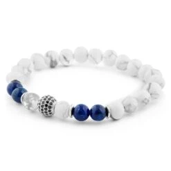 Neshraw Bracelet Royal En Pierres Blanches -Bagues Magasin 11116 03