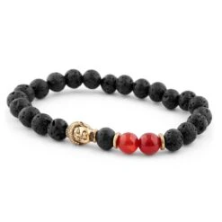 Neshraw Bracelet Rouge Hommage à Bouddha -Bagues Magasin 11137 03