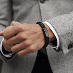 Lucleon Bracelet En Cuir Brun Lacé 11 Lucleon Bracelet En Cuir Brun Lacé -Bagues Magasin 11612 square