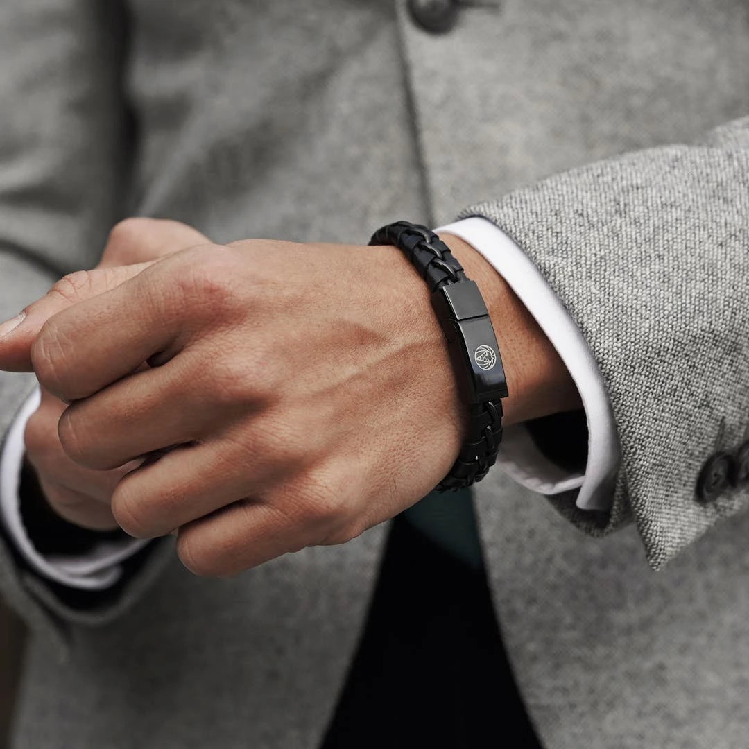 Lucleon Bracelet En Cuir Brun Lacé 6 Lucleon Bracelet En Cuir Brun Lacé – Image 4