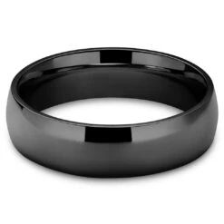 Lucleon Anneau Aesop Cade En Titane Noir -Bagues Magasin 12 1up