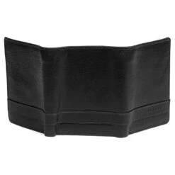 Lucleon Portefeuille Montreal En Cuir Noir Trois Volets RFID -Bagues Magasin 12 4 67