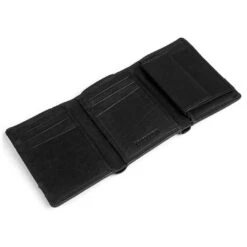 Lucleon Portefeuille Montreal En Cuir Noir Trois Volets RFID -Bagues Magasin 12 6 26