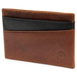 Lucleon Mini Porte-cartes Montreal En Cuir Marron Et Noir RFID -Bagues Magasin 13 1 1 22