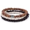 Lucleon Trio De Bracelets Miro En Bois Et Noix De Coco -Bagues Magasin 13 1 50 1 215