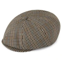 Fawler Casquette Gavroche Spicchi à Motif Pied-de-poule