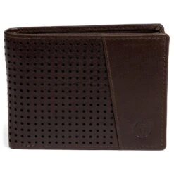 Lucleon Portefeuille Montreal Dotty En Cuir Marron RFID -Bagues Magasin 13 2 1 18