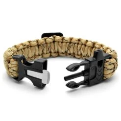Tailor Toki Bracelet Paracord Couleur Sable Avec Design De Boussole, Sifflet Et Allume-feu -Bagues Magasin 13 2 63
