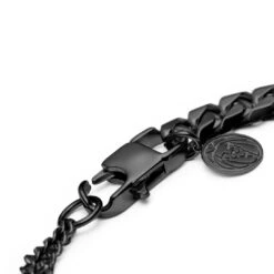 Lucleon Bracelet Couleur Gris Gunmetal Carlos Amager à Double Maille Gourmette -Bagues Magasin 13 318ca6950f3b4a9626f45860c5b5f846f 3