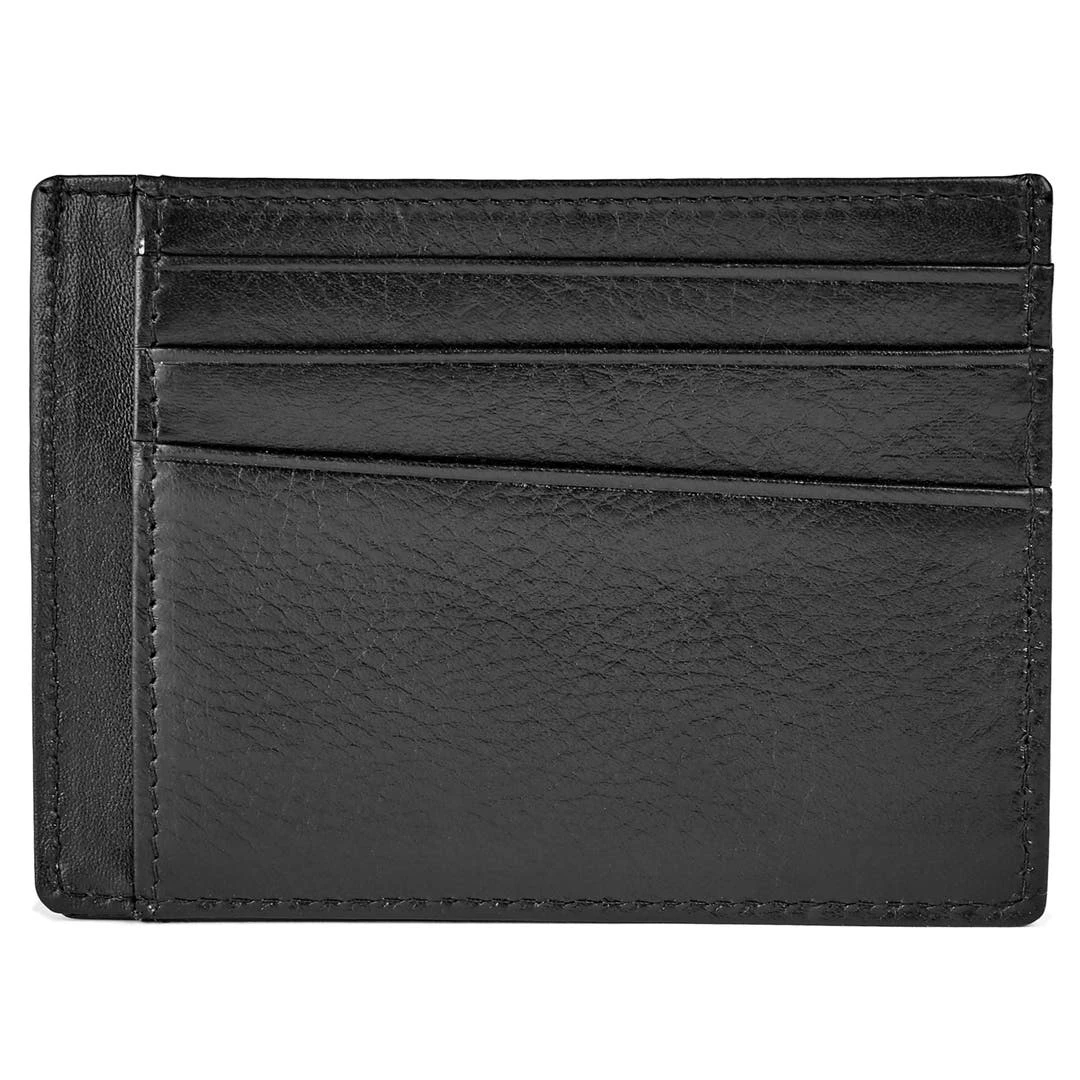 Lucleon Porte-cartes En Cuir Noir Compact 4 Lucleon Porte-cartes En Cuir Noir Compact – Image 2