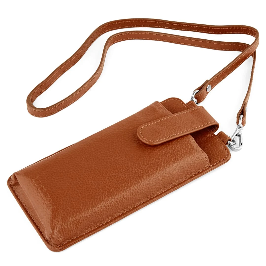 Lucleon Combi Porte-cartes Et Housse Pour Téléphone Lamont En Cuir Havane 4 Lucleon Combi Porte-cartes Et Housse Pour Téléphone Lamont En Cuir Havane – Image 2