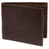 Lucleon Portefeuille Montreal Luxe En Cuir Marron RFID -Bagues Magasin 14 1 4 7