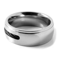 Fort Tempus Anneau En Titane Unique Avec Fil -Bagues Magasin 14 2 2 12