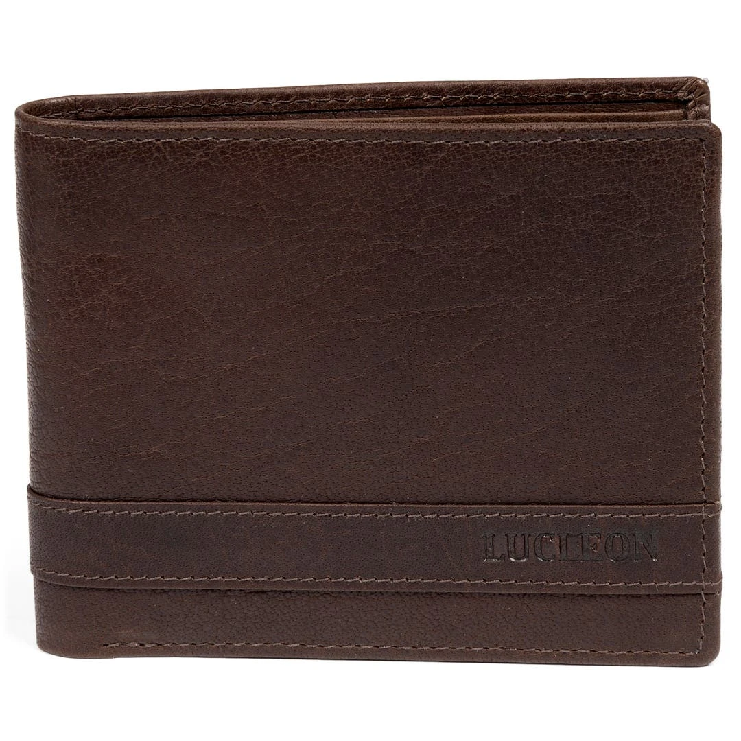 Lucleon Portefeuille Montreal Luxe En Cuir Marron RFID 6 Lucleon Portefeuille Montreal Luxe En Cuir Marron RFID – Image 4