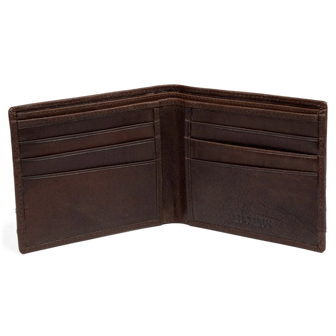 Lucleon Portefeuille Montreal Luxe En Cuir Marron RFID 4 Lucleon Portefeuille Montreal Luxe En Cuir Marron RFID – Image 2