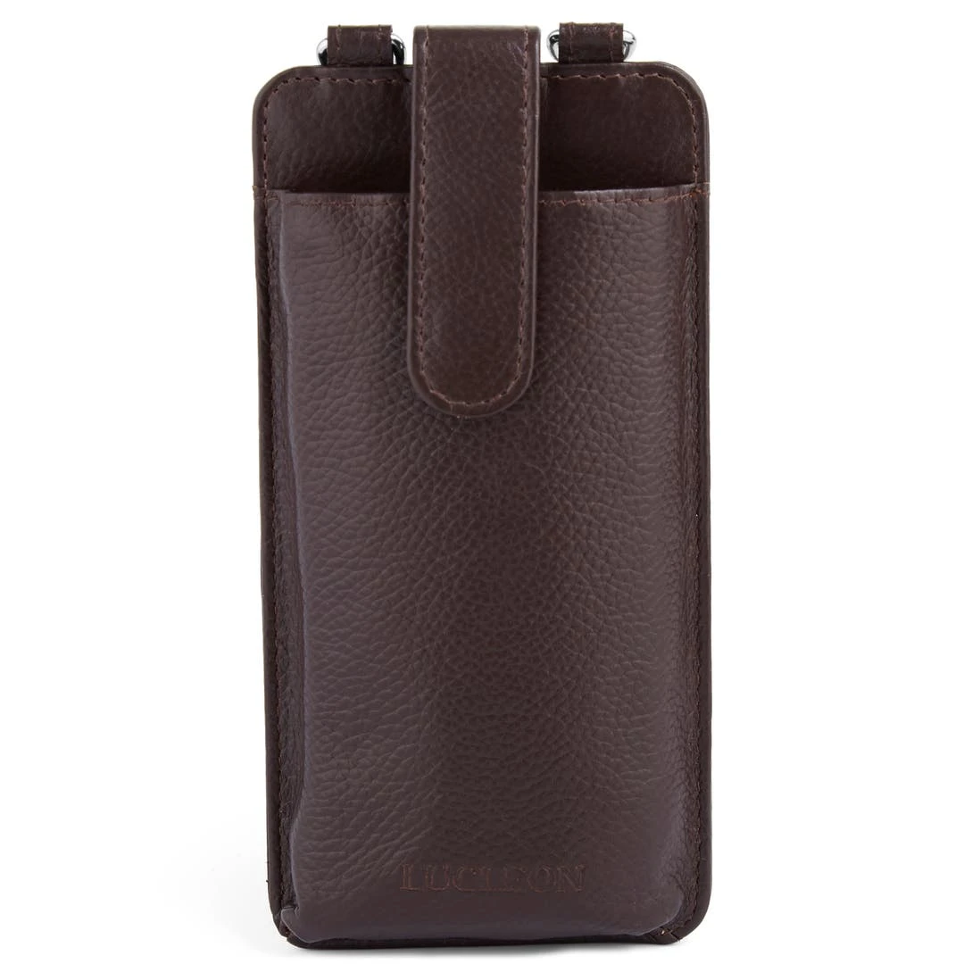 Lucleon Étui Pour Téléphone & Porte-cartes Lamont En Cuir Marron Foncé 5 Lucleon Étui Pour Téléphone & Porte-cartes Lamont En Cuir Marron Foncé – Image 3