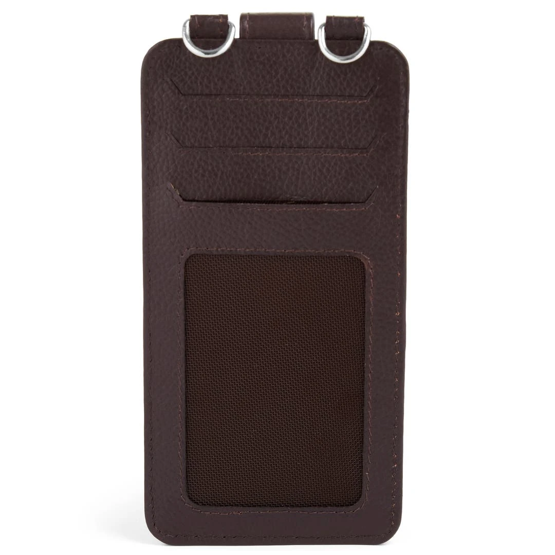 Lucleon Étui Pour Téléphone & Porte-cartes Lamont En Cuir Marron Foncé 6 Lucleon Étui Pour Téléphone & Porte-cartes Lamont En Cuir Marron Foncé – Image 4