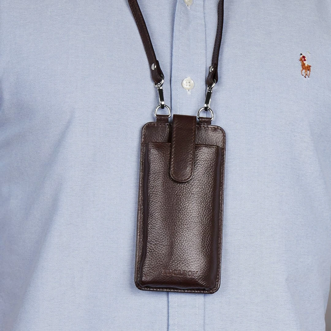 Lucleon Étui Pour Téléphone & Porte-cartes Lamont En Cuir Marron Foncé 8 Lucleon Étui Pour Téléphone & Porte-cartes Lamont En Cuir Marron Foncé – Image 6