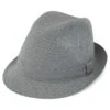 Fawler Chapeau Fedora Tyrol Gris à Motif Pied-de-poule -Bagues Magasin 16 1 232