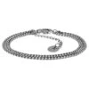 Arkai Bracelet Rico - Gourmette à Double Chaîne Argentée -Bagues Magasin 16 2661fc560cc4fc422c0da29b70180b70f 3